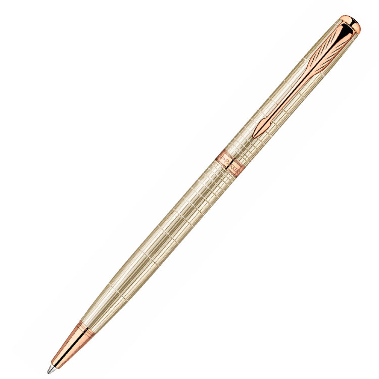 Ручка PARKER 1859495 Sonnet - Chiselled  PGT Slim, шариковая ручка, M, BL (№ 15)