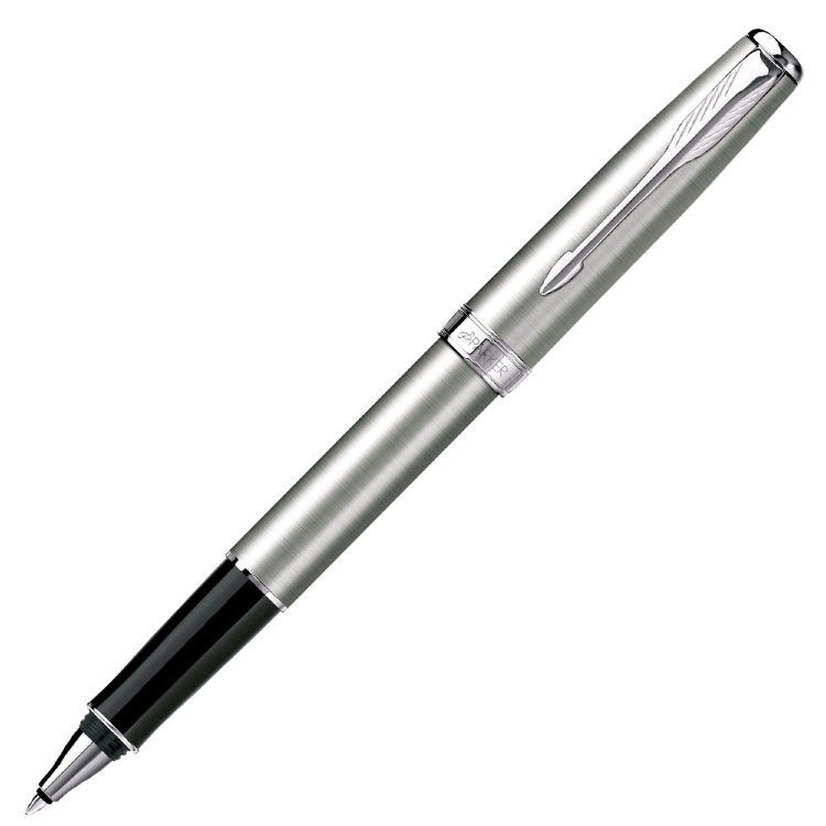 Ручка PARKER S0809230 Ручка-роллер Parker Sonnet T526, цвет: St. Steel CT, стержень: Fblack (№ 79)