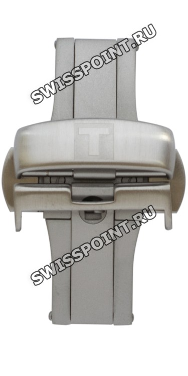 Стальной раскладной замок Tissot T640028387 с кнопками, 22 мм, для кожаного ремешка часов Tissot