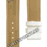 Белый кожаный ремешок Tissot T610038032, перламутр, имитация крокодила, 18/16, интегрированный, без замка, для часов Tissot Couturier T035.207, T035.210, T035.246