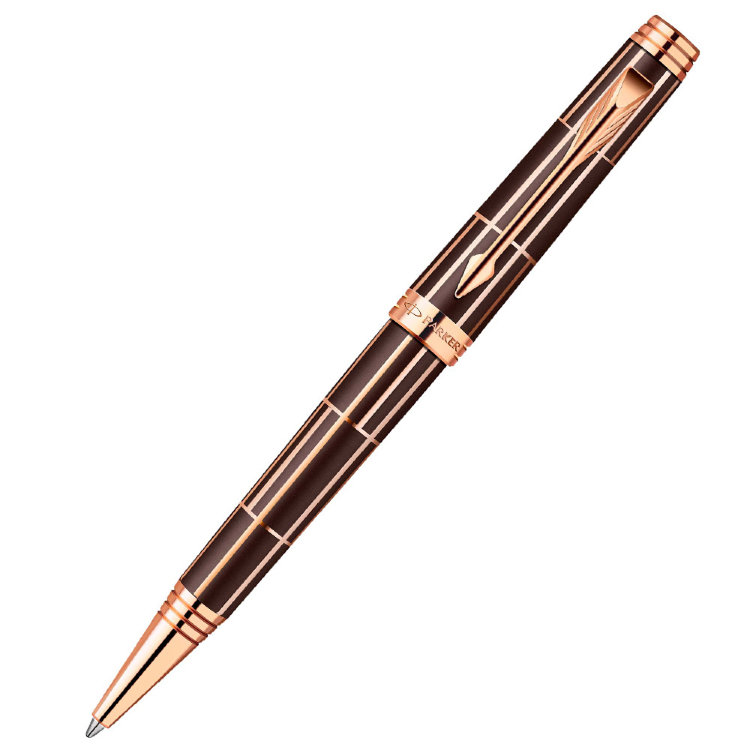 Ручка PARKER 1876379 Premier - Luxury Brown PGT, шариковая ручка, M, BL (№ 18)