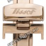 Розовый стальной раскладной замок Tissot T640015870, 18 мм, для кожаного ремешка часов Tissot