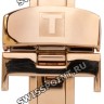 Розовый стальной раскладной замок Tissot T640033292, 18 мм, кожаного ремешка часов Tissot
