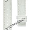 Белый кожаный ремешок Tissot T610032636, теленок, имитация крокодила, интегрированный, без замка, для часов Tissot Couturier T035.207, T035.210, T035.246