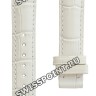 Белый кожаный ремешок Certina C610007720, 16/14, теленок, имитация крокодила, без замка, для часов Certina DS Prime C538.7033, C538.7133