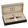 Ручка PARKER S0690500 Duofold - Black GT, шариковая ручка, M, BL (№ 43)