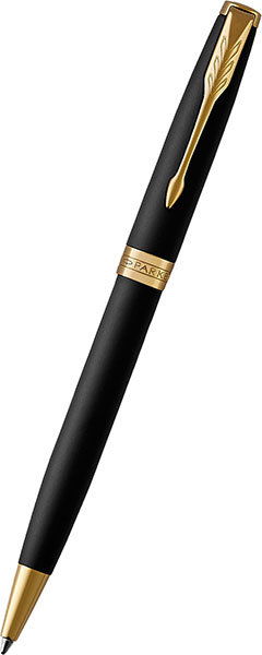 1931519 Шариковая ручка Parker Sonnet 2016, Matte Black GT, MBlack (№ 410)