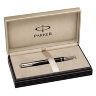 Ручка PARKER S0690650 Duofold - Black PT, шариковая ручка, M, BL (№ 46)