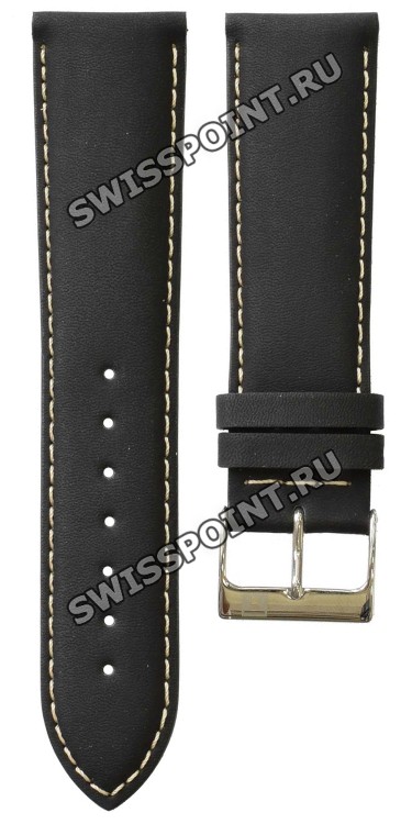 Черный кожаный ремешок Tissot T600013541, 22/20, стальная пряжка, для часов Tissot Classic XL - XXL