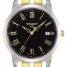 Двухцветный стальной браслет Tissot T605029060, сталь/желтый, для часов Tissot Classic Dream T033.410, T033410A