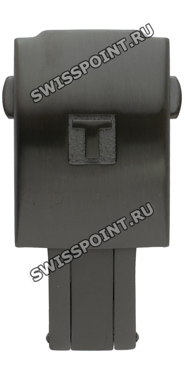 Черный стальной раскладной замок Tissot T640027130, 20 мм, для резинового ремешка часов Tissot