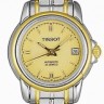 Стальной замок браслета Tissot T631015351, двухцветный, сталь/желтый для женских часов Tissot Seastar A630/730