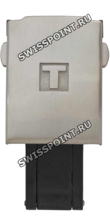 Титановый раскладной замок Tissot T640033494 с кнопками, 20 мм, для резинового ремешка часов Tissot T-Touch Solar T091.420
