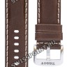 Коричневый кожаный ремешок Tissot T600045600 / T610045601, теленок, 22/22, стальная пряжка, для часов Tissot Chrono XL Tour de France T125.617.17.051.00, T116.410, T116.617, T125.617