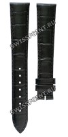 Черный кожаный ремешок Longines L682113395, теленок, удлиненный, 17/14 XL, без замка, для часов Longines DolceVita Classic L4.612.2, L4.710.6, L4.712.6, L5.502.4