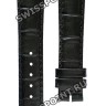 Черный кожаный ремешок Longines L682113395, теленок, удлиненный, 17/14 XL, без замка, для часов Longines DolceVita Classic L4.612.2, L4.710.6, L4.712.6, L5.502.4