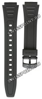 Черный полимерный ремешок Casio 10268612 для часов Casio W-800H-1A, W-800H-1B, W-800HG-9A, W-800HM-2A, W-800HM-3A, W-800HM-7A