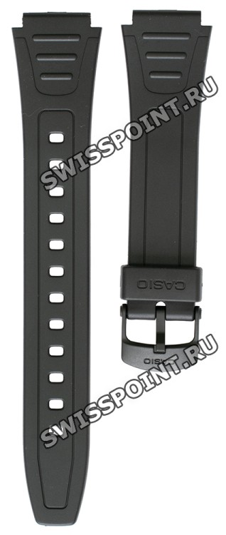 Черный полимерный ремешок Casio 10268612 для часов Casio W-800H-1A, W-800H-1B, W-800HG-9A, W-800HM-2A, W-800HM-3A, W-800HM-7A