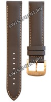Коричневый кожаный ремешок Tissot T600037981, удлиненный, 19/18 XL, имитация крокодила, розовая пряжка, для часов Tissot Quickster T095.417, T095417A