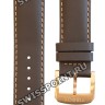 Коричневый кожаный ремешок Tissot T600037981, удлиненный, 19/18 XL, имитация крокодила, розовая пряжка, для часов Tissot Quickster T095.417, T095417A