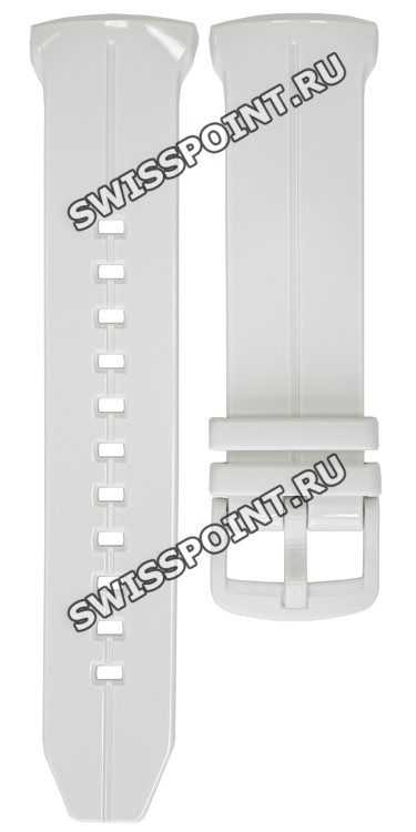 Белый полимерный ремешок Casio 10550771 для часов Casio BGS-100-7A1, BGS-100GS-7A