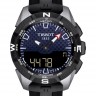 Черный каучуковый ремешок Tissot T603039932, 22/22, титановая пряжка, для часов Tissot T-Touch Solar T110.420, T110420