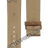 Коричневый кожаный ремешок Tissot T610021083, удлиненный, 20/18 XL, теленок, без замка, для часов Tissot Quadrato T005.510, T005510A