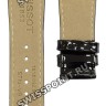 Черный кожаный ремешок Tissot T610032079, теленок, лаковый, интегрированный, для часов Tissot T-Touch II T047.220, T047220A
