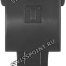 Черный титановый раскладной замок / клипса Tissot T640032966, стальной, 20 мм, для резинового ремешка часов Tissot