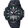 Черный полимерный карбоновый ремешок ремешок Casio 10466812 для часов Casio PRW-6000Y-1A, PRW-6100Y-1E, PRW-S6100Y-1