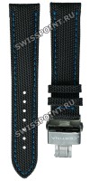 Черный текстильный ремешок Certina C604021981 / C6100021982, 20/18, черная клипса, для часов Certina DS Podium Chronograph Jeremy Seewer Limited Edition C034.417.38.057.10