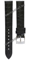 Черный кожаный ремешок Tissot T600039583, имитация крокодила, 15/14, стальная пряжка, для часов Tissot Everytime T109.210.16.032.00, T109.210.16.033.00