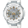 Белый полимерный ремешок Casio 10553503 для часов Casio GST-S300-7A, GST-S310-7A, GST-W300-7A, GST-W310-7A