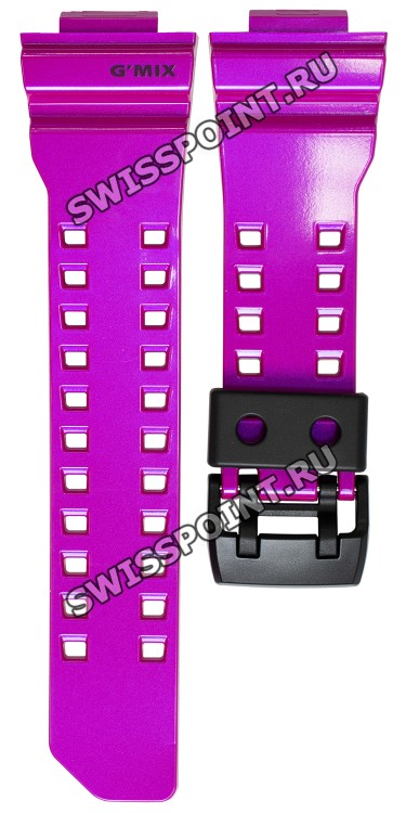 Розовый полимерный ремешок Casio 10508125 для часов Casio GBA-400-4C