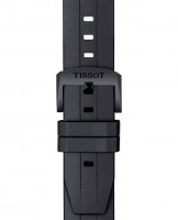 Черный каучуковый ремешок Tissot T603043455, 21/20, черная пряжка, для часов Tissot Seastar T120.407, T120407