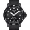 Черный каучуковый ремешок Tissot T603043455, 21/20, черная пряжка, для часов Tissot Seastar T120.407, T120407