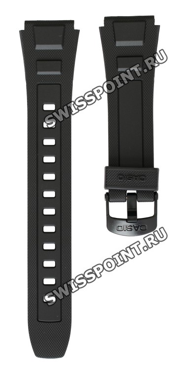 Черный полимерный ремешок Casio 10272777 для часов Casio WV-59E-1A, WV-59A-1A, WV-59R-1A