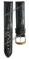 Черный кожаный ремешок Tissot T600033606, теленок, 19/18, стальная пряжка, для часов Tissot Carson T085.407, T085.410, T085.427