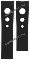 Черный каучуковый ремешок Certina C610016248, без замка, для часов Certina DS Rookie C016.410, C016.417