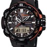 Темно-серый полимерный карбоновый ремешок Casio 10466811 для часов Casio PRW-6000Y-1, PRW-6100Y-1A