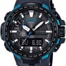 Темно-серый полимерный карбоновый ремешок Casio 10466811 для часов Casio PRW-6000Y-1, PRW-6100Y-1A