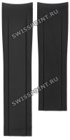 Черный каучуковый ремешок Certina C610014963, без замка, для часов Certina DS Furious C011.410.27.057.00, C011.417.27.057.00
