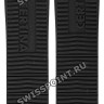 Черный каучуковый ремешок Certina C610014963, без замка, для часов Certina DS Furious C011.410.27.057.00, C011.417.27.057.00