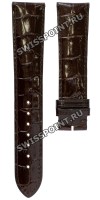 Коричневый кожаный ремешок Tissot T610030633, удлиненный, 21/18 XL, теленок, имитация крокодила, без замка, для часов Tissot Sculpture Line G688