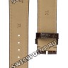 Коричневый кожаный ремешок Tissot T610030633, удлиненный, 21/18 XL, теленок, имитация крокодила, без замка, для часов Tissot Sculpture Line G688