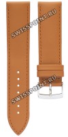 Коричневый кожаный ремешок Tissot T600039703, телёнок, 21/20, стальная пряжка, для часов Tissot Everytime T109.610