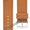 Коричневый кожаный ремешок Tissot T600039703, телёнок, 21/20, стальная пряжка, для часов Tissot Everytime T109.610