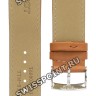 Коричневый кожаный ремешок Tissot T600039703, телёнок, 21/20, стальная пряжка, для часов Tissot Everytime T109.610