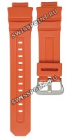 Оранжевый полимерный ремешок Casio 10481826 для часов Casio AWG-M100MR-4A