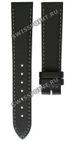 Черный кожаный ремешок Longines L682100509, 18/16, без замка, для часов Longines Elegances L4.637.2.92.2, L4.636.2
